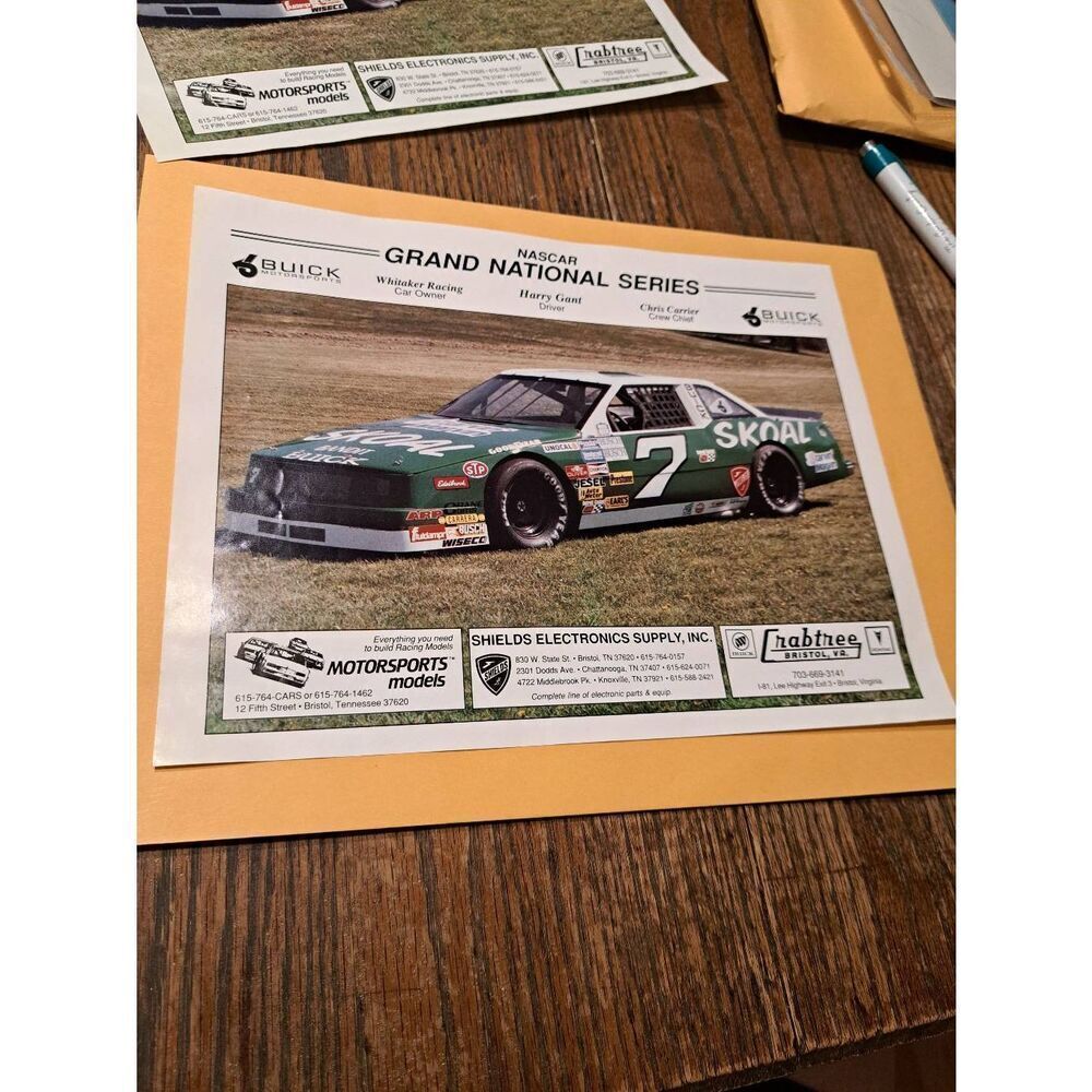 Vintage Harry Gant Skoal Bandit NASCAR Buick Promo 8.5x11 Grand National